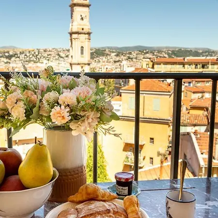 Appartamento Providence - Elegant F3, Vue Incroyable, Balcon,ascenseur, Wifi Nizza