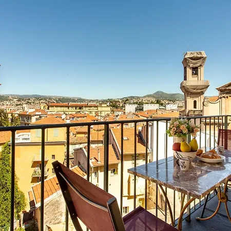 Providence - Elegant F3, Vue Incroyable, Balcon,ascenseur, Wifi Nice