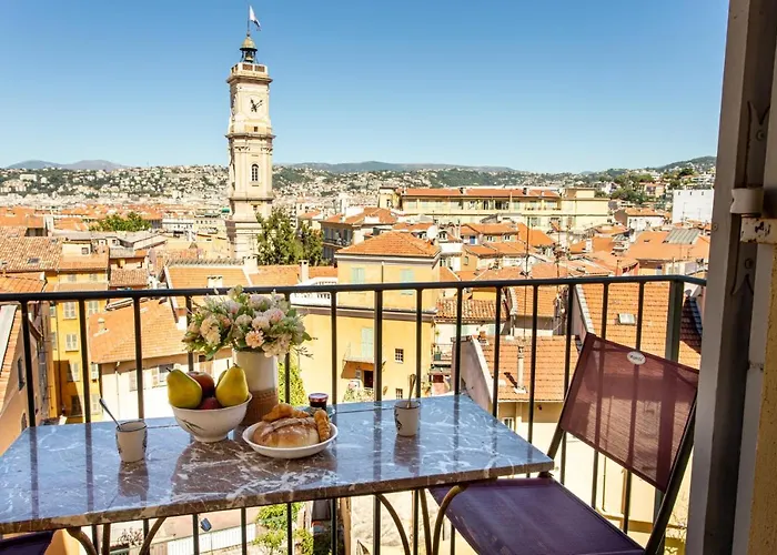 Providence - Elegant F3, Vue Incroyable, Balcon,ascenseur, Wifi Appartement Nice